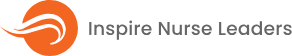 Inspire Nurse Leaders logo featuring an orange swirl and the company name.